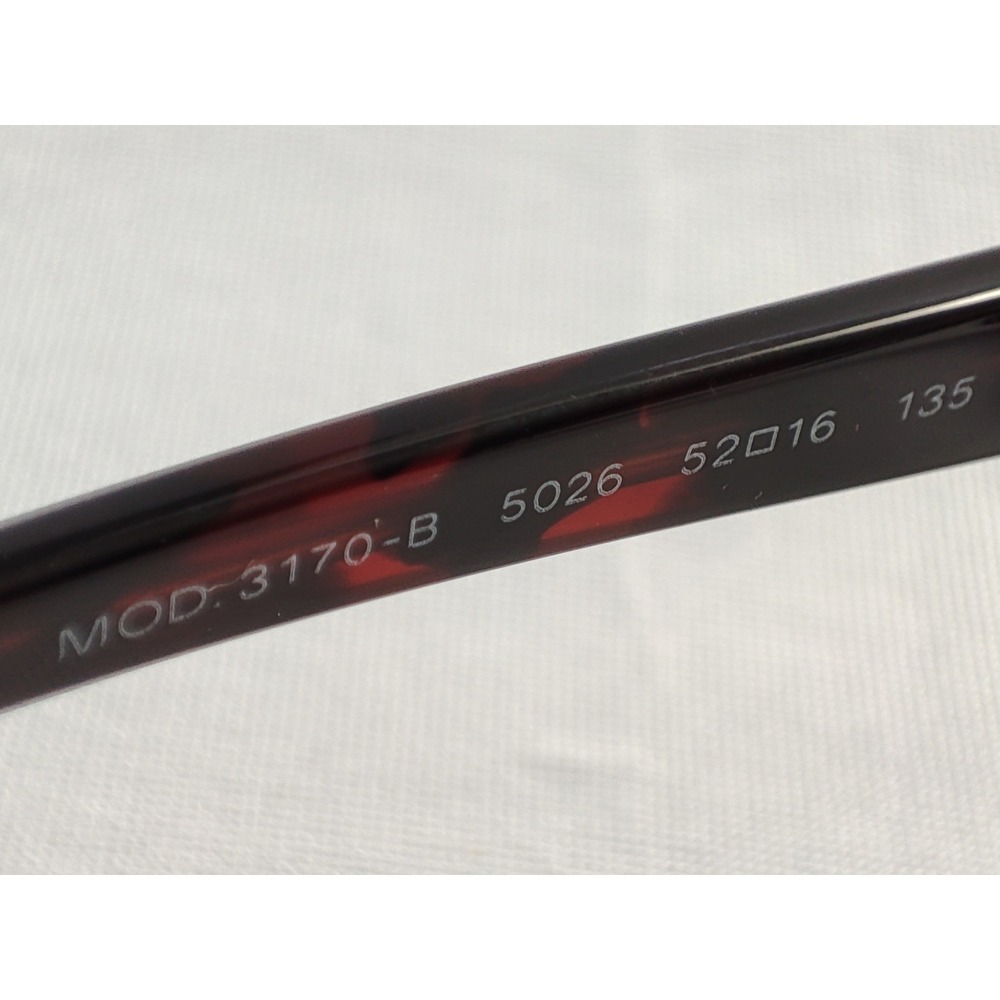 Versace MOD 3170-B 5026 Burgundy Tortoise Medusa Crystals Eyeglasses 52-16-135 - Picture 10 of 13